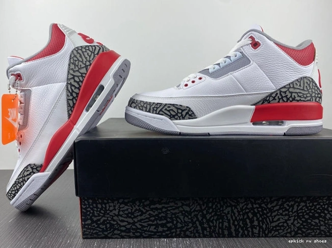 Rep FastDry  3 Fire Red Jordan 3830 DN3707- Retro 1025